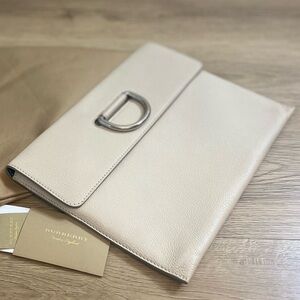 Burberry Patton D-ring flap large clutch